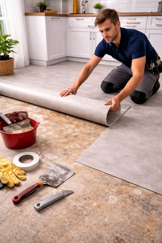 Linoleum Floor Installation in Sugar Land, TX
